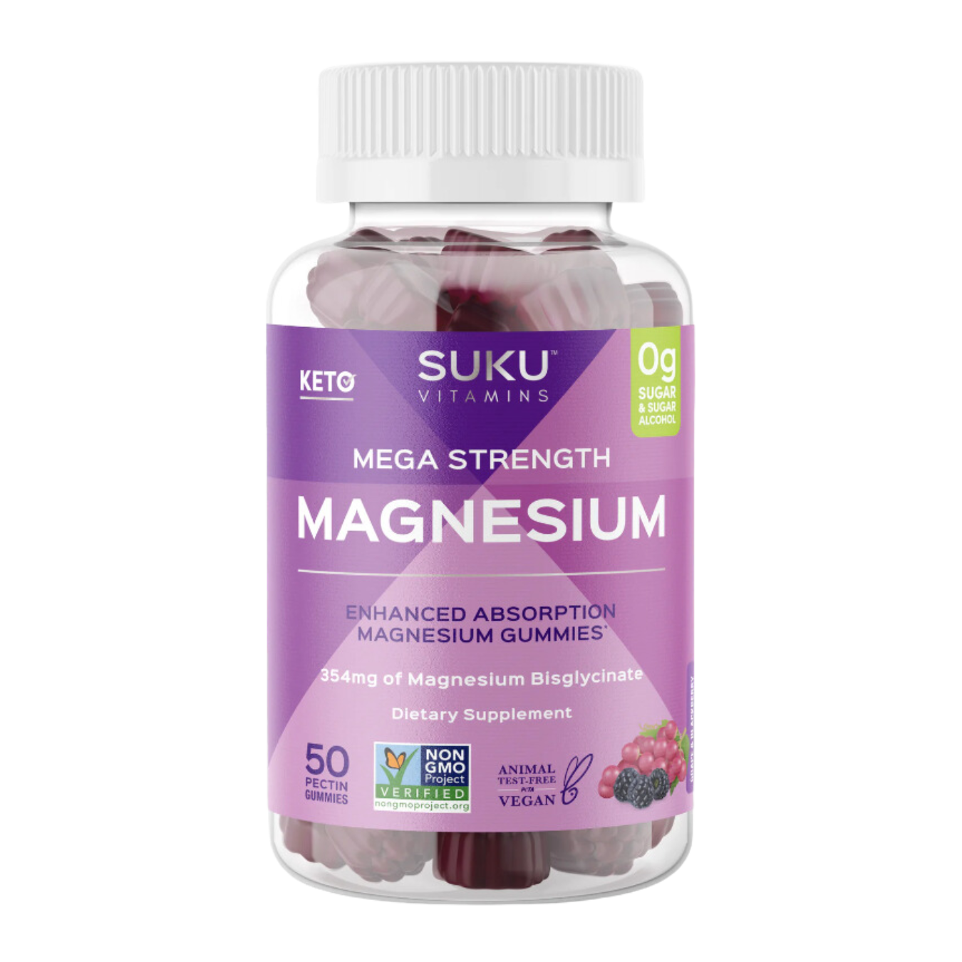 Suku Mega Magnesium 50 Gummies